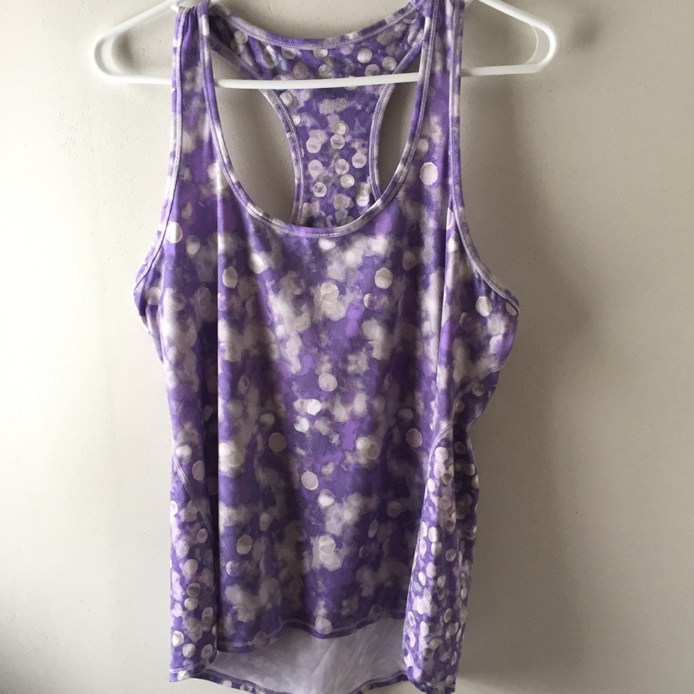 Purple and Gray Athleta Tank Large